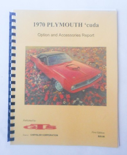 1970 plymouth cuda option and - plymouth,